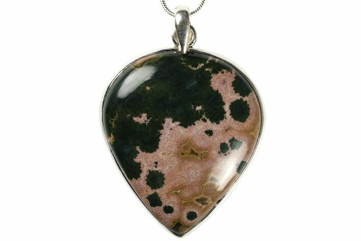 Ocean Jasper Pendant (Necklace) - Sterling Silver #228392